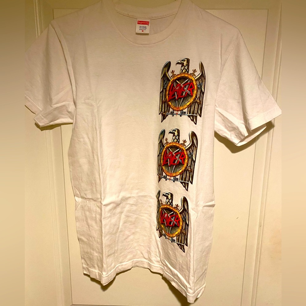 Rare Supreme Slayer Eagle Tee White - Picture 2 of 8